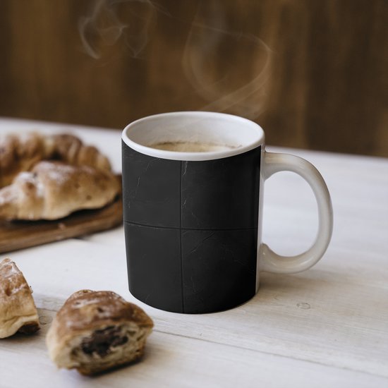 Mug - Tasse à café - Zwart - carrelages - Tasses - 350 ml - Tasse - Tasses à café - Tasse à thé
