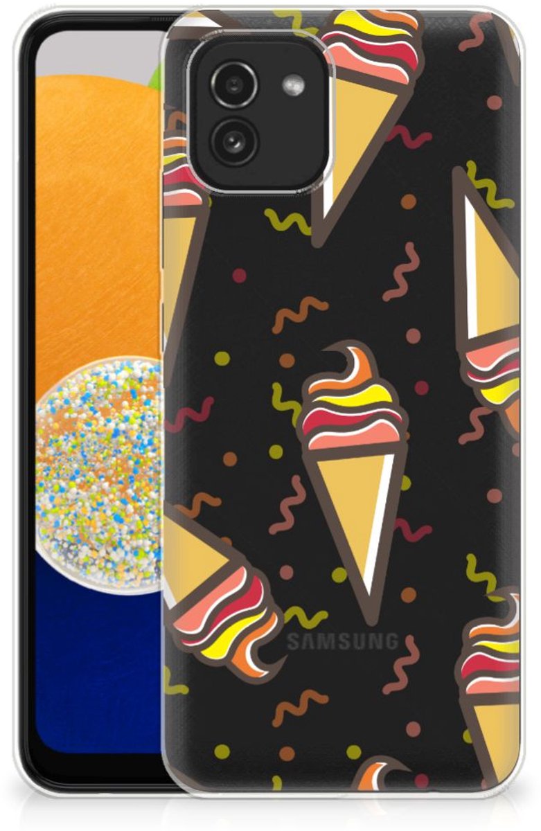 Samsung Galaxy A03 Siliconen Case Icecream