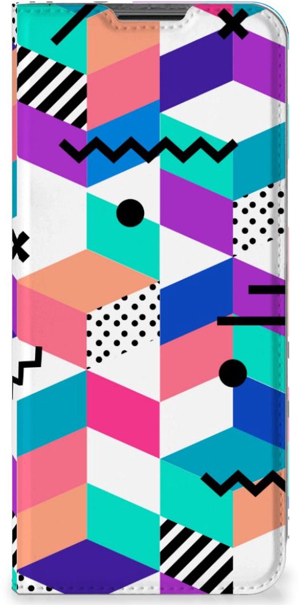 Nokia G50 Stand Case Blokken Kleurrijk