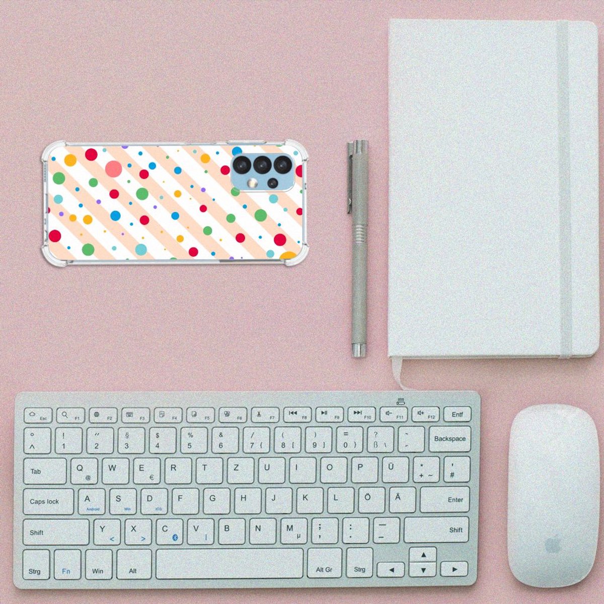 Samsung Galaxy A13 (4G) Doorzichtige Silicone Hoesje Dots