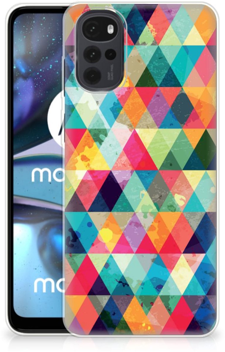Motorola Moto G22 TPU bumper Geruit