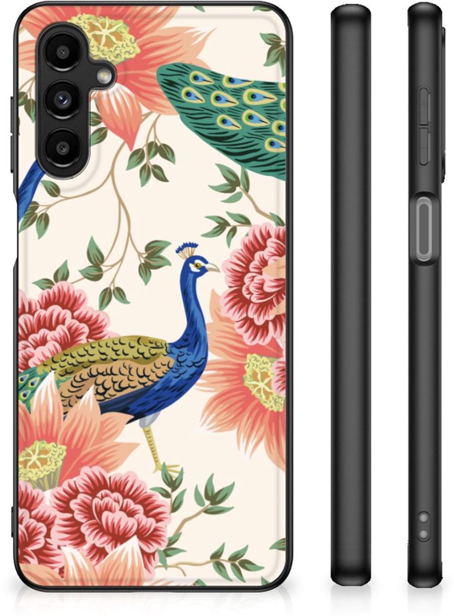 Dierenprint Telefoonhoesje voor Samsung Galaxy A14 5G Pink Peacock