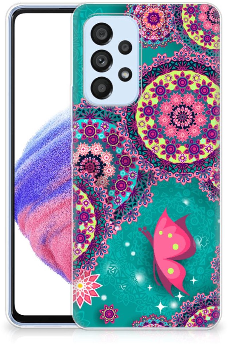 Samsung Galaxy A53 5G Hoesje maken Cirkels en Vlinders