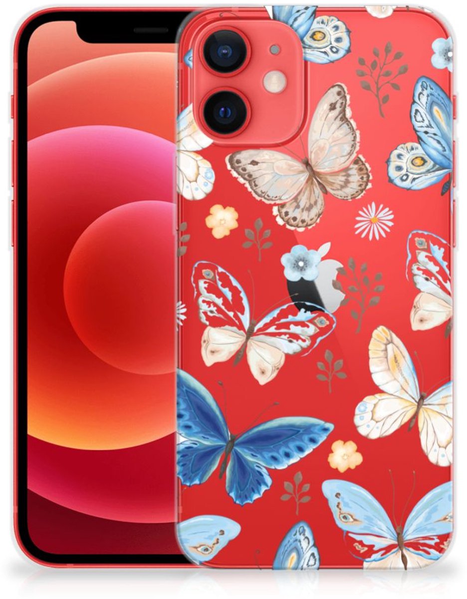 TPU Hoesje voor iPhone 12 Mini Vlinder
