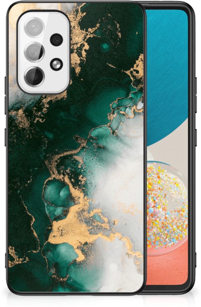 Marmeren Print Telefoonhoesje voor Samsung Galaxy A53 Marmer Groen