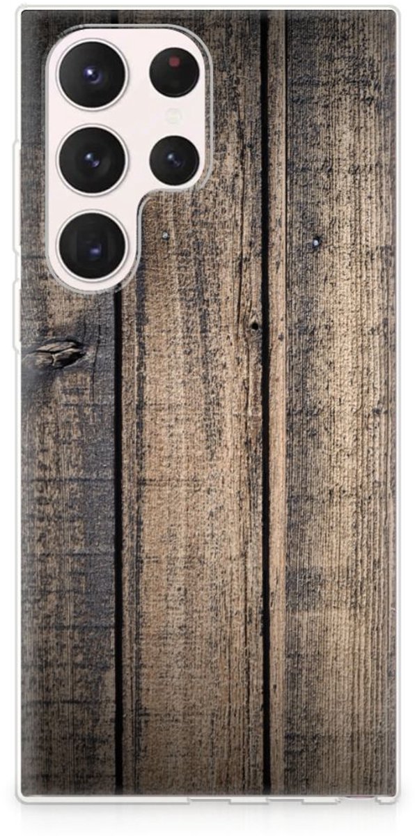 Samsung Galaxy S23 Ultra Bumper Hoesje Steigerhout