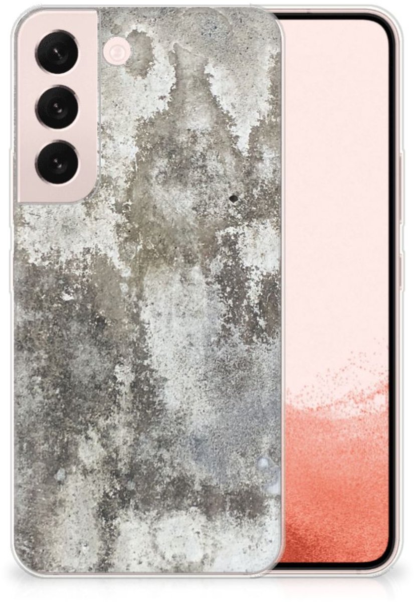Samsung Galaxy S22 TPU Siliconen Hoesje Beton Print