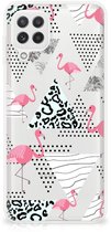 Coque pour Samsung Galaxy A22 4G | M22 Housse TPU Silicone Etui Triangle Flamingo
