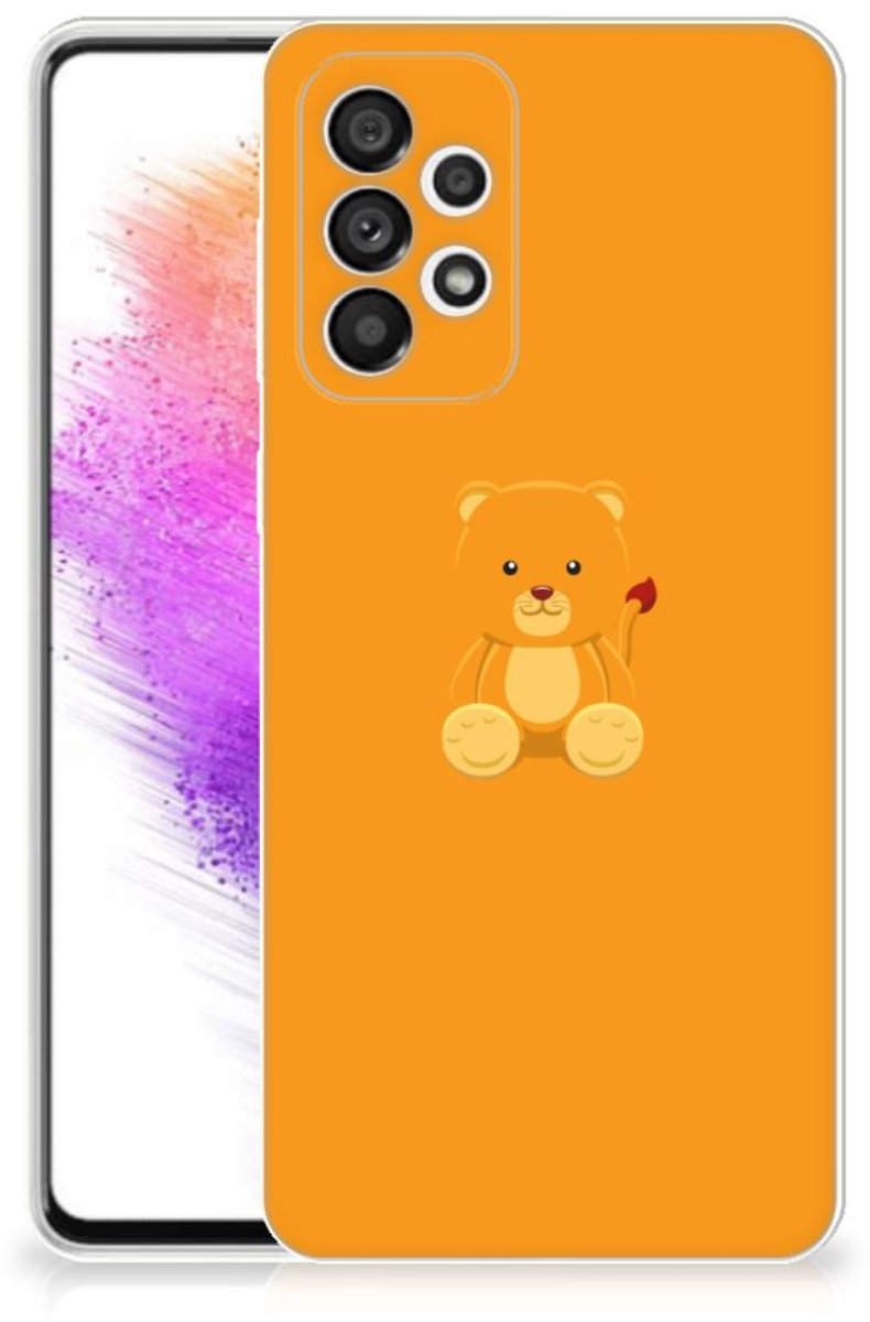 Samsung Galaxy A73 5G Telefoonhoesje met Naam Baby Beer