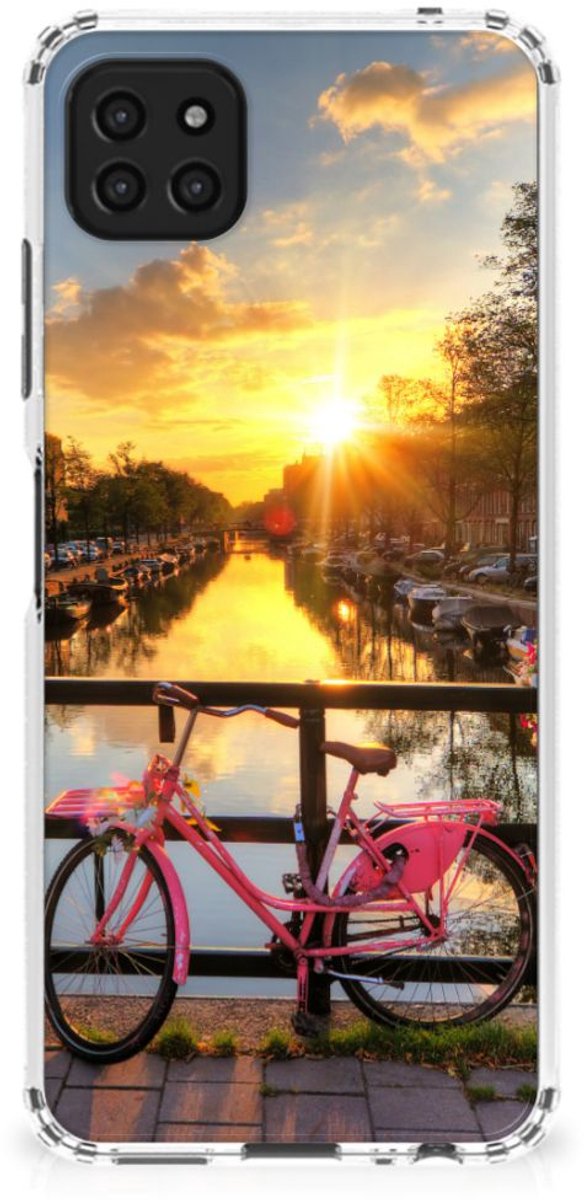 Samsung Galaxy A22 5G Telefoonhoesje met valbescherming Amsterdamse Grachten
