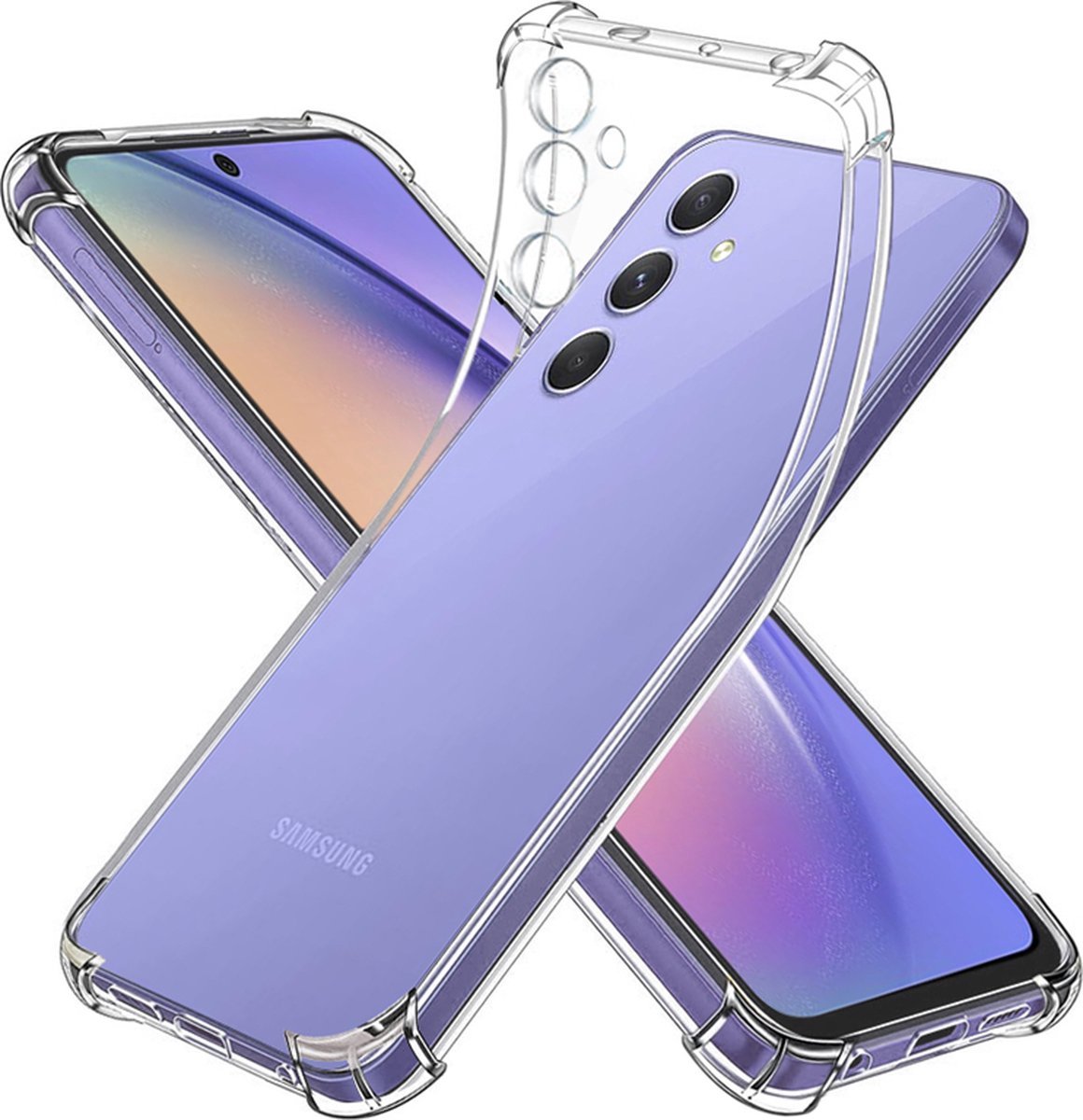Back Cover voor Anti-shock Back Cover voor de Samsung Galaxy A25 Transparant