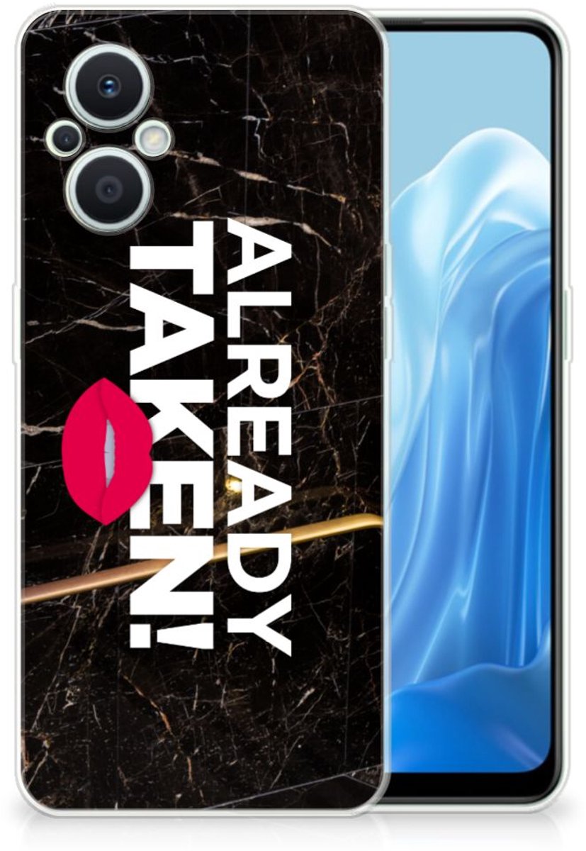 OPPO Reno8 Lite Siliconen hoesje met naam Already Taken Black