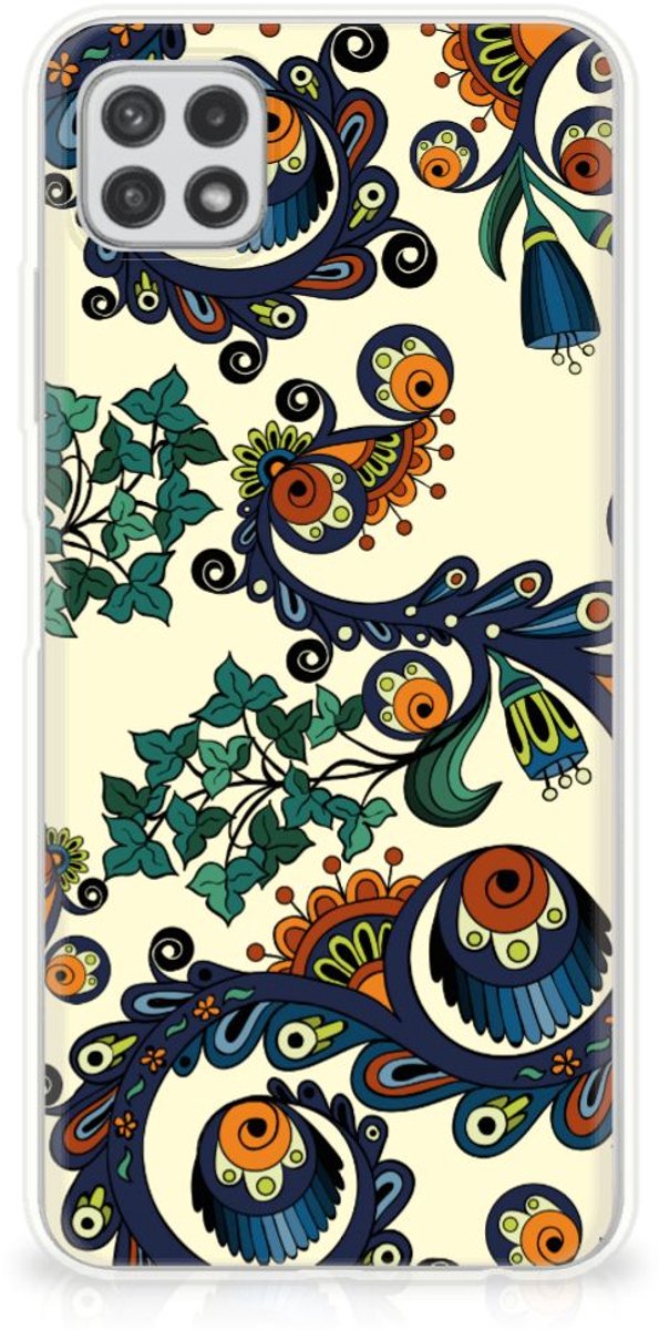 Siliconen Hoesje Samsung Galaxy A22 5G Barok Flower