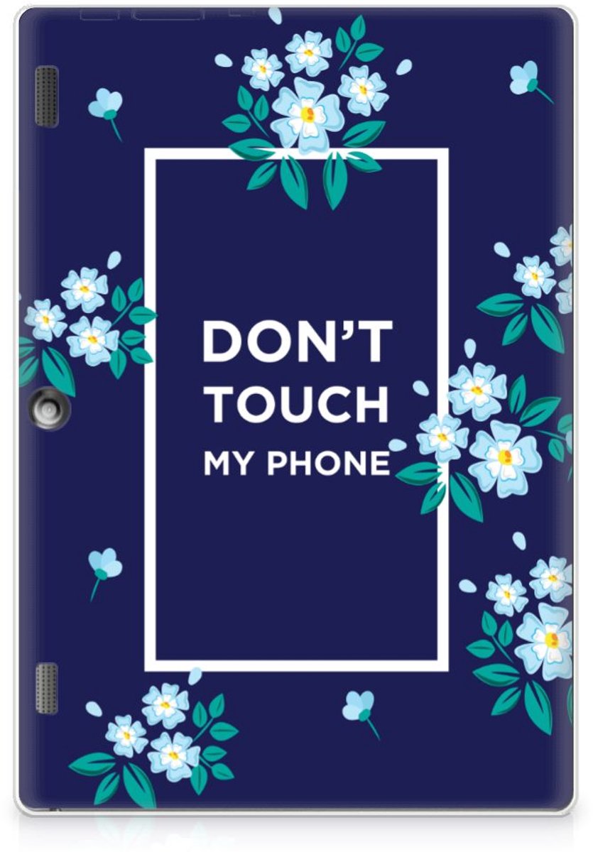 Lenovo Tab 10 | Tab 2 A10-30 Print Case Flowers Blue DTMP