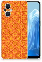 Housse Etui OPPO Reno8 Lite Etui Smartphone Batik Orange