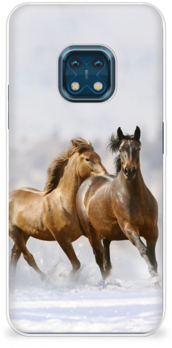Nokia XR20 TPU Hoesje Paarden