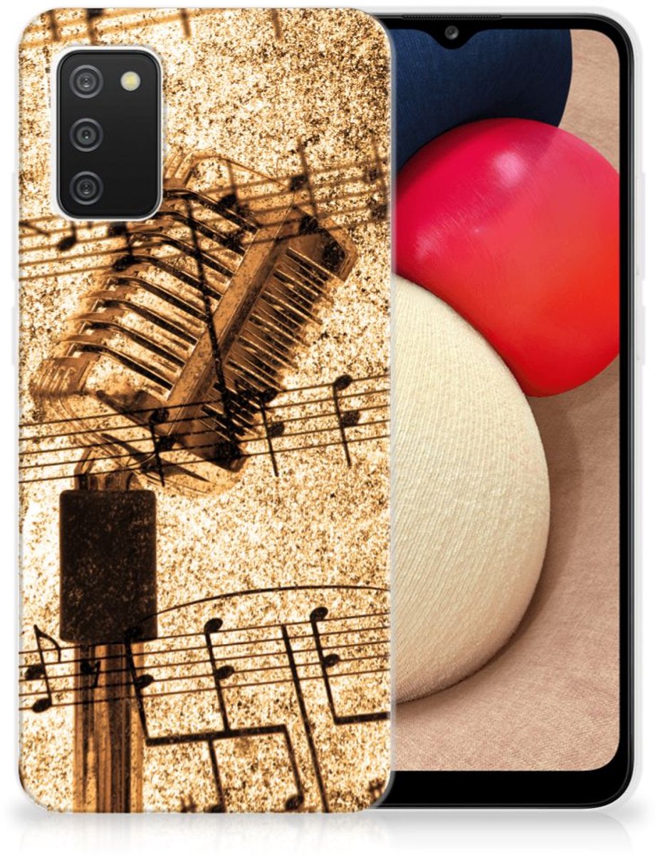 Samsung Galaxy A02s Siliconen Hoesje met foto Bladmuziek