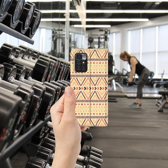 Étui pour téléphone portable Xiaomi Redmi 10 Wallet Bookcase Aztec Yellow