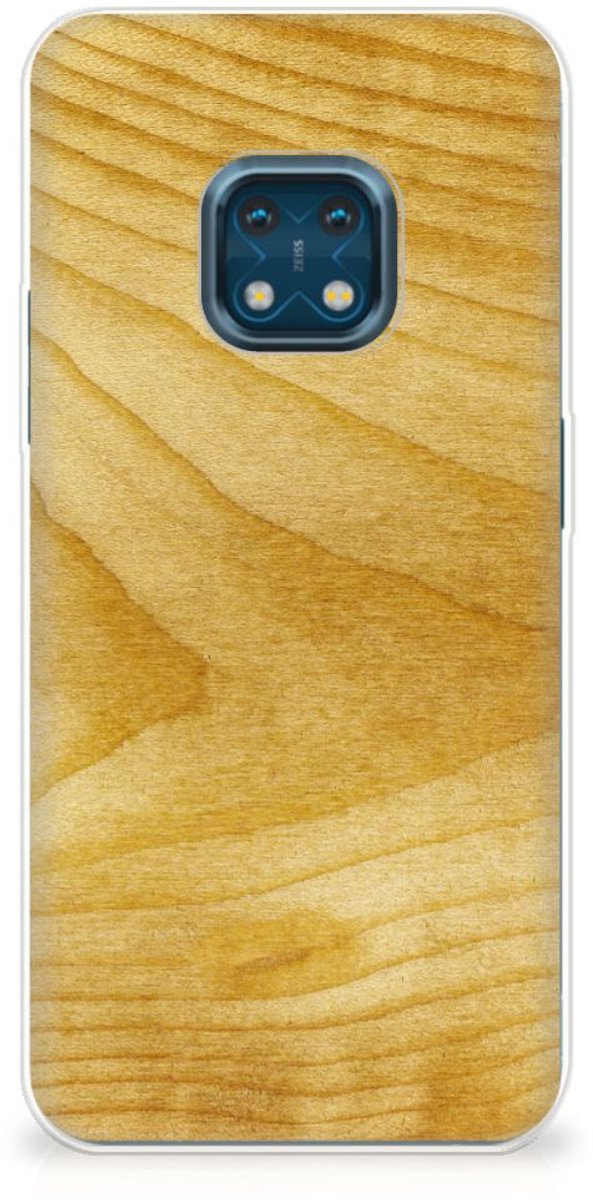 Nokia XR20 Bumper Hoesje Licht Hout