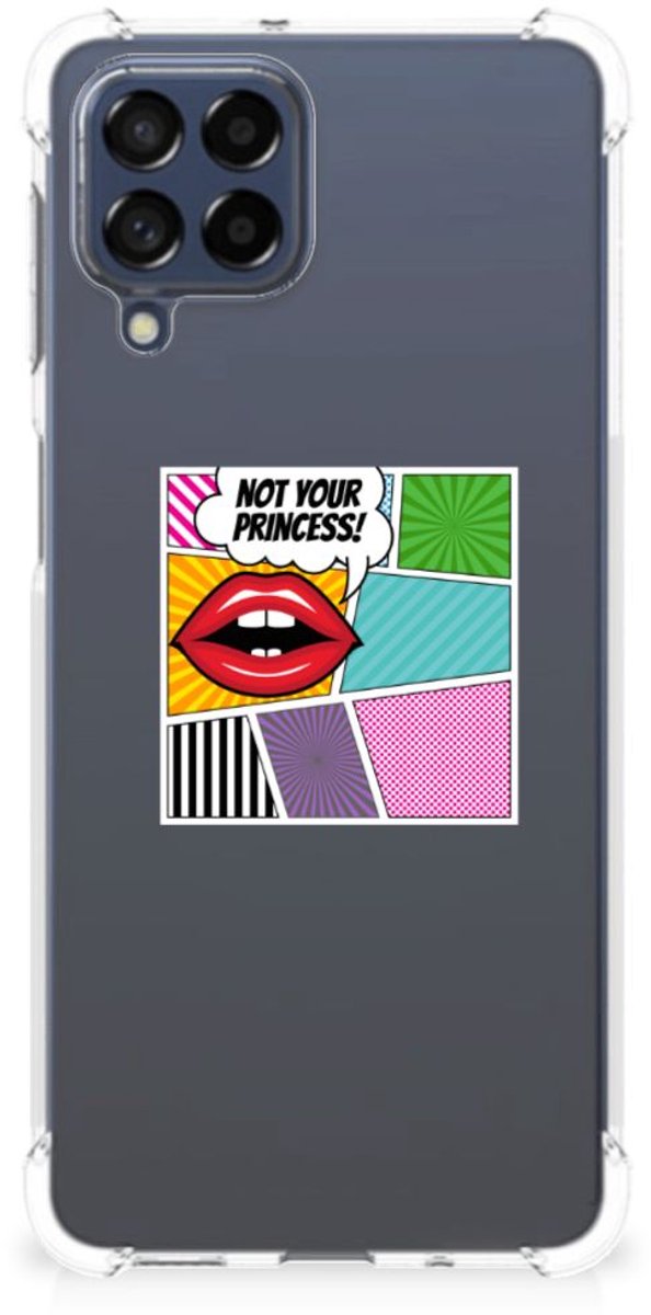 Samsung Galaxy M53 Anti Shock Bumper Case Popart Princess