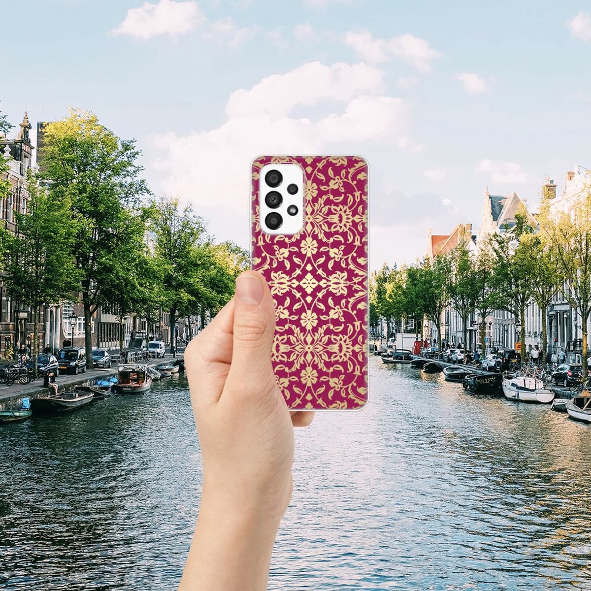 Siliconen Hoesje Samsung Galaxy A33 5G Barok Pink
