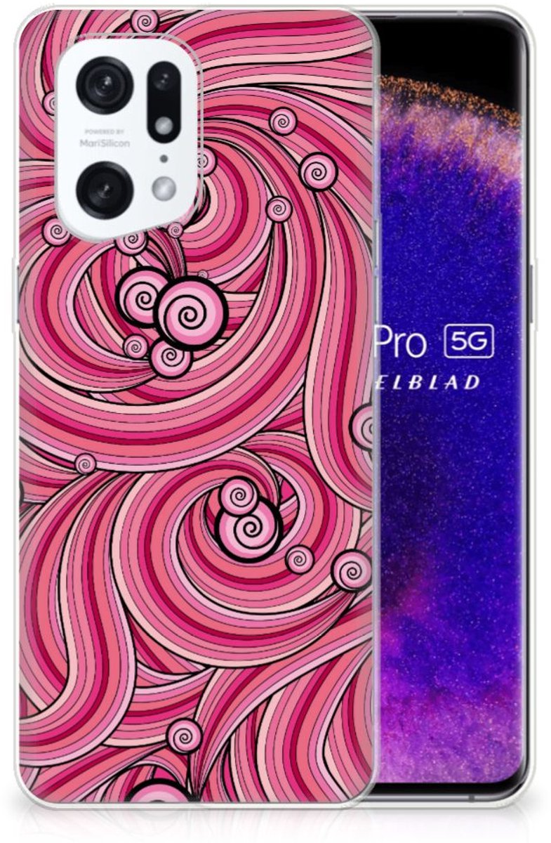 OPPO Find X5 Pro Hoesje maken Swirl Pink