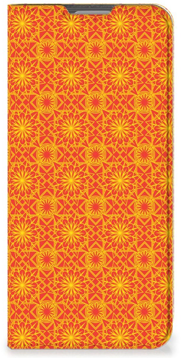 OPPO Reno8 Lite Hoesje met Magneet Batik Oranje