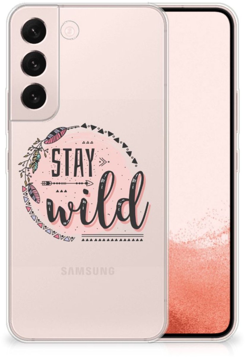 Samsung Galaxy S22 Telefoonhoesje met Naam Boho Stay Wild