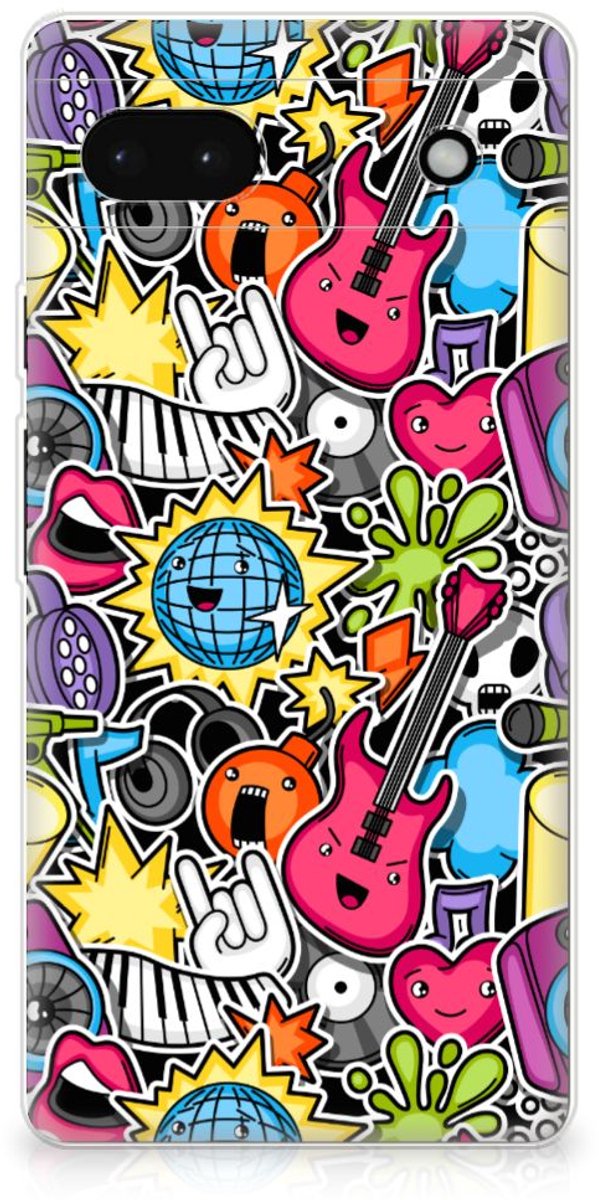 Google Pixel 6A Silicone Back Cover Punk Rock
