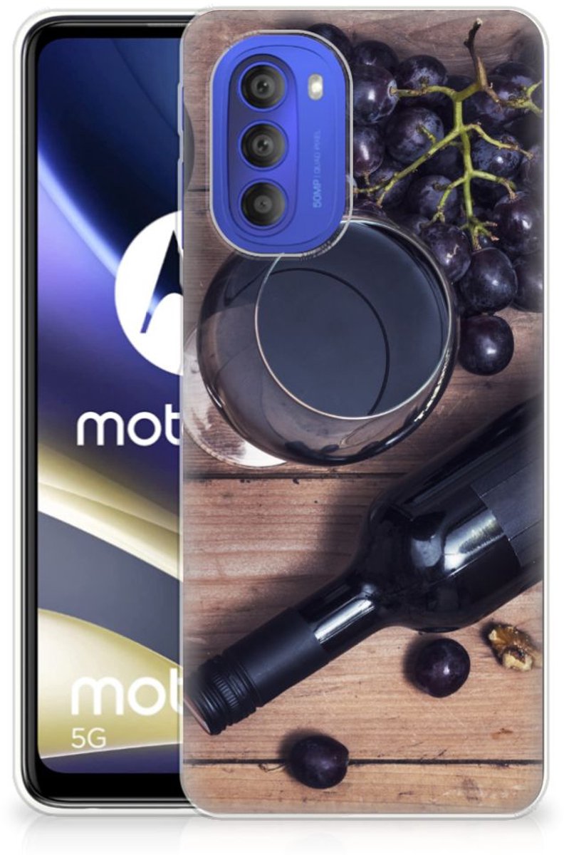 Motorola Moto G51 5G Siliconen Case Wijn
