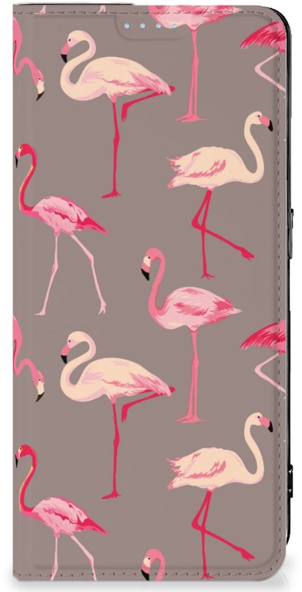 Book Case voor OPPO Reno8 Pro Hoesje maken Flamingo