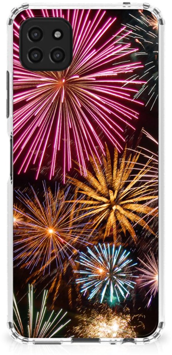 Samsung Galaxy A22 5G Anti Shock Bumper Case Vuurwerk