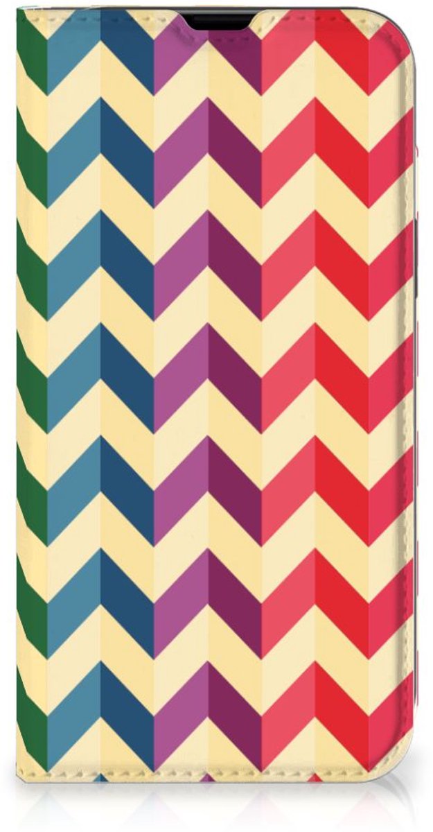 iPhone 13 Hoesje met Magneet Zigzag Multi Color