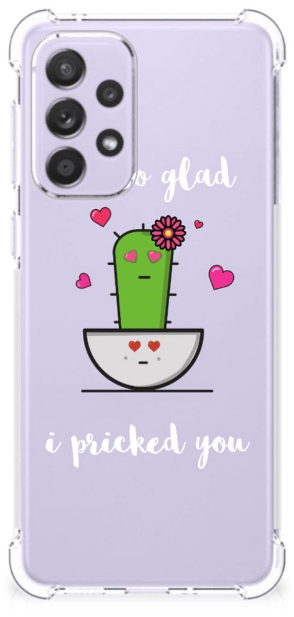 Samsung Galaxy A33 Stevig Bumper Hoesje Cactus Glad