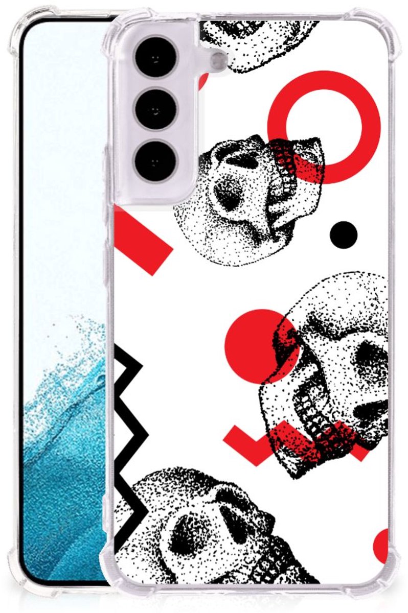 Extreme Case Samsung Galaxy S22 Skull Red