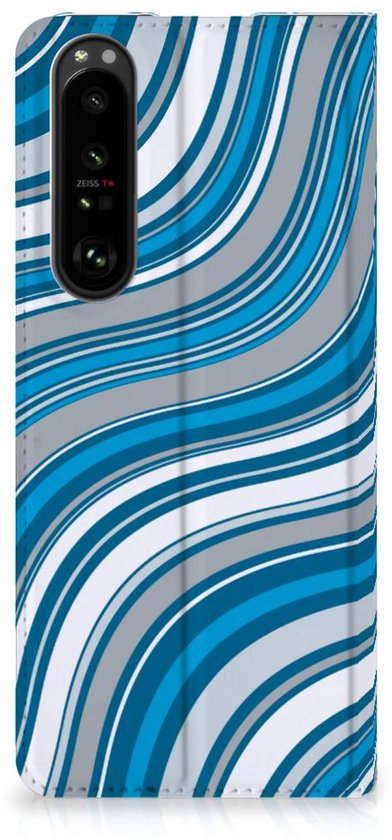 Etui Sony Xperia 1 III Book Case Waves Blauw