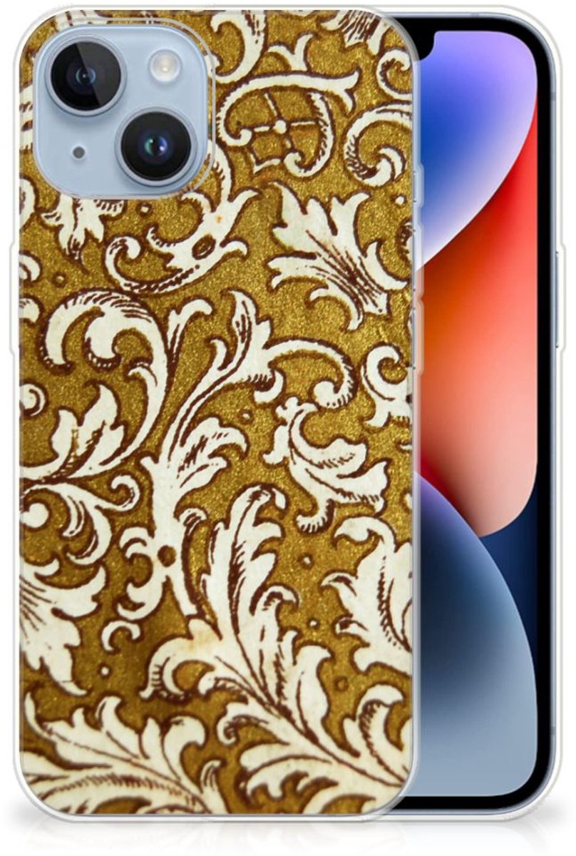 Siliconen Hoesje Apple iPhone 14 Barok Goud
