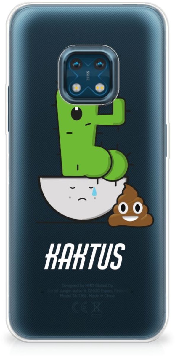 Nokia XR20 Telefoonhoesje met Naam Cactus Poo