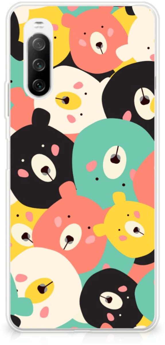 Sony Xperia 10 III Telefoonhoesje met Naam Bears