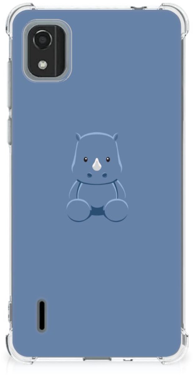 Nokia C2 2nd Edition Stevig Bumper Hoesje Baby Rhino