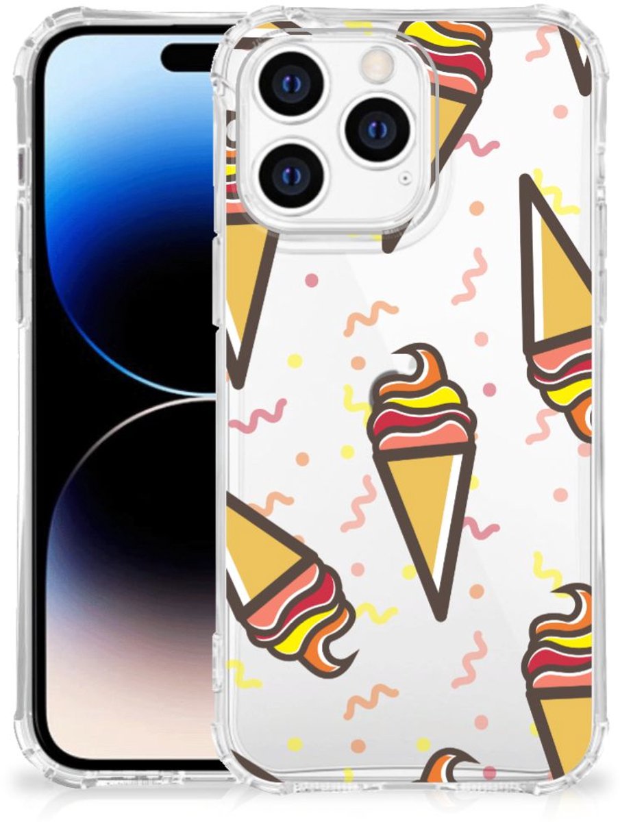 TPU Case Anti-Shock voor Apple iPhone 14 Pro Max Beschermhoes Icecream