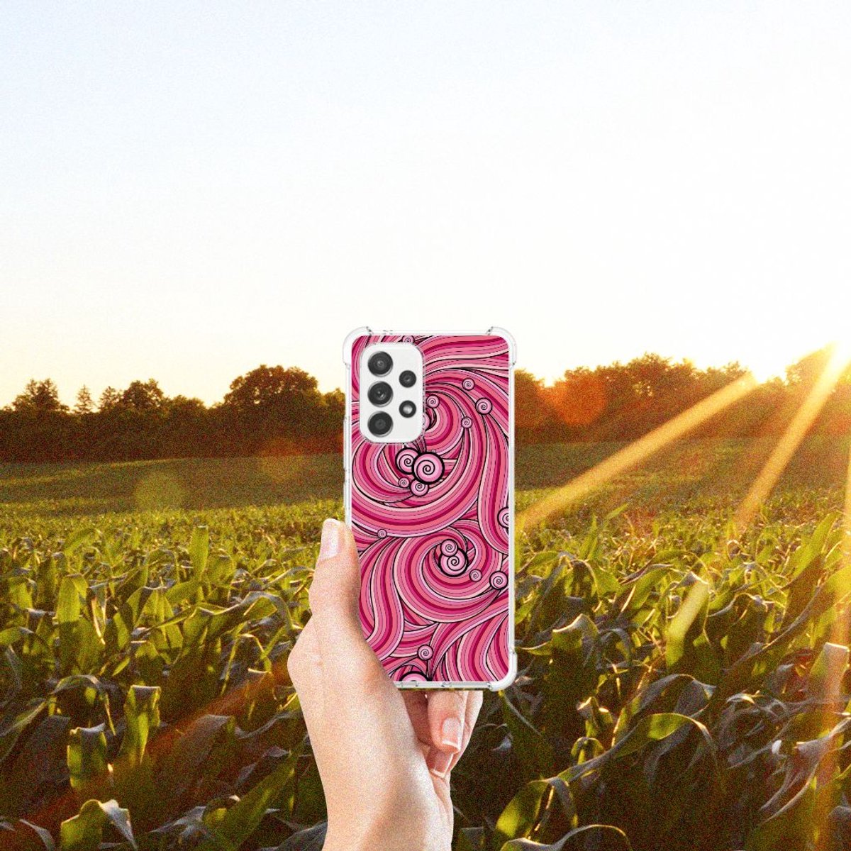 Samsung Galaxy A53 5G Back Cover Swirl Pink