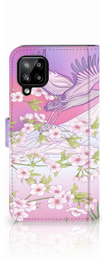 Coque Style Livre Samsung Galaxy A22 4G | M22 Coque Smartphone Cadeaux pour Femme Oiseau Volant