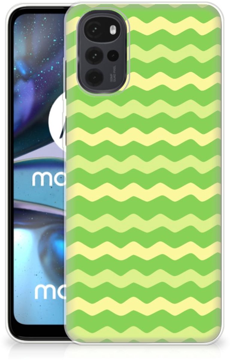 Motorola Moto G22 TPU bumper Waves Green