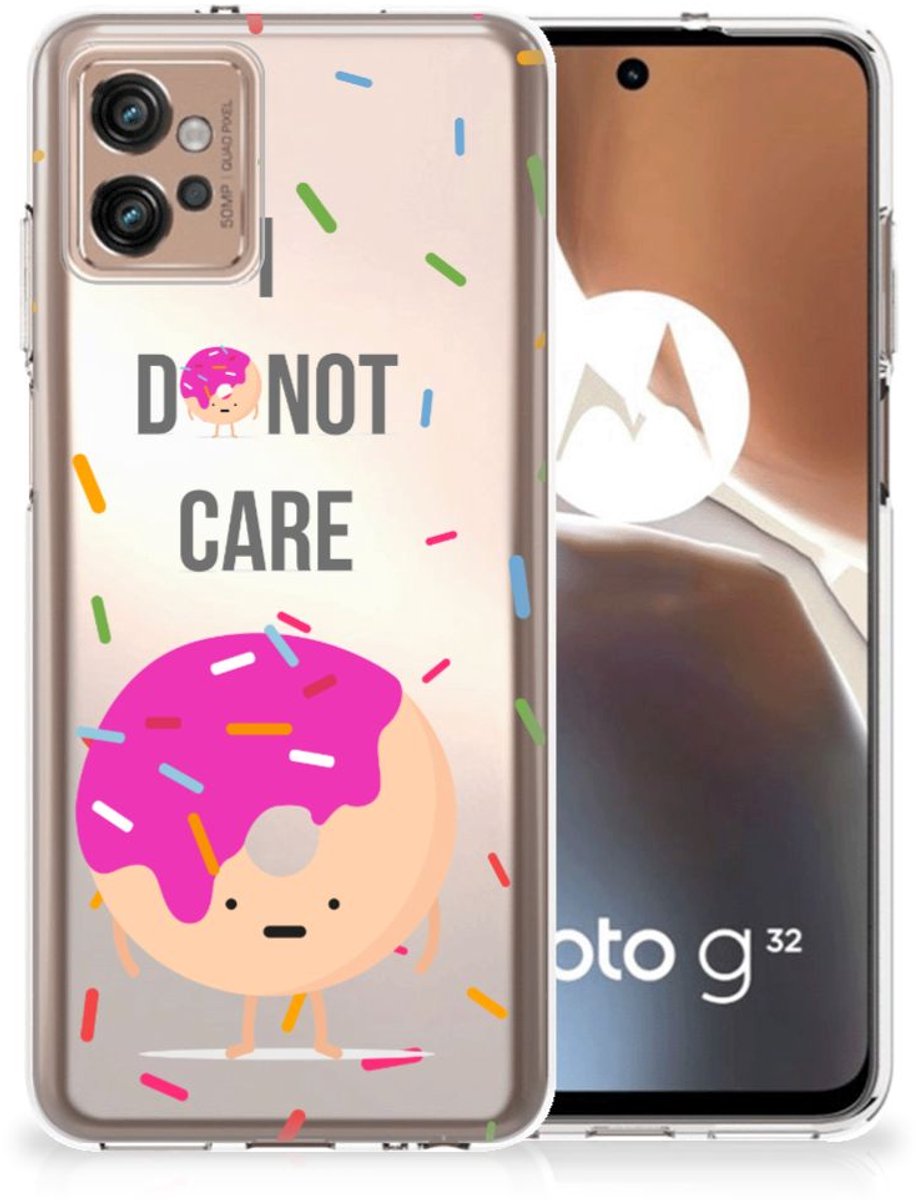 TPU Hoesje voor Motorola Moto G32 Siliconen Case Donut Roze
