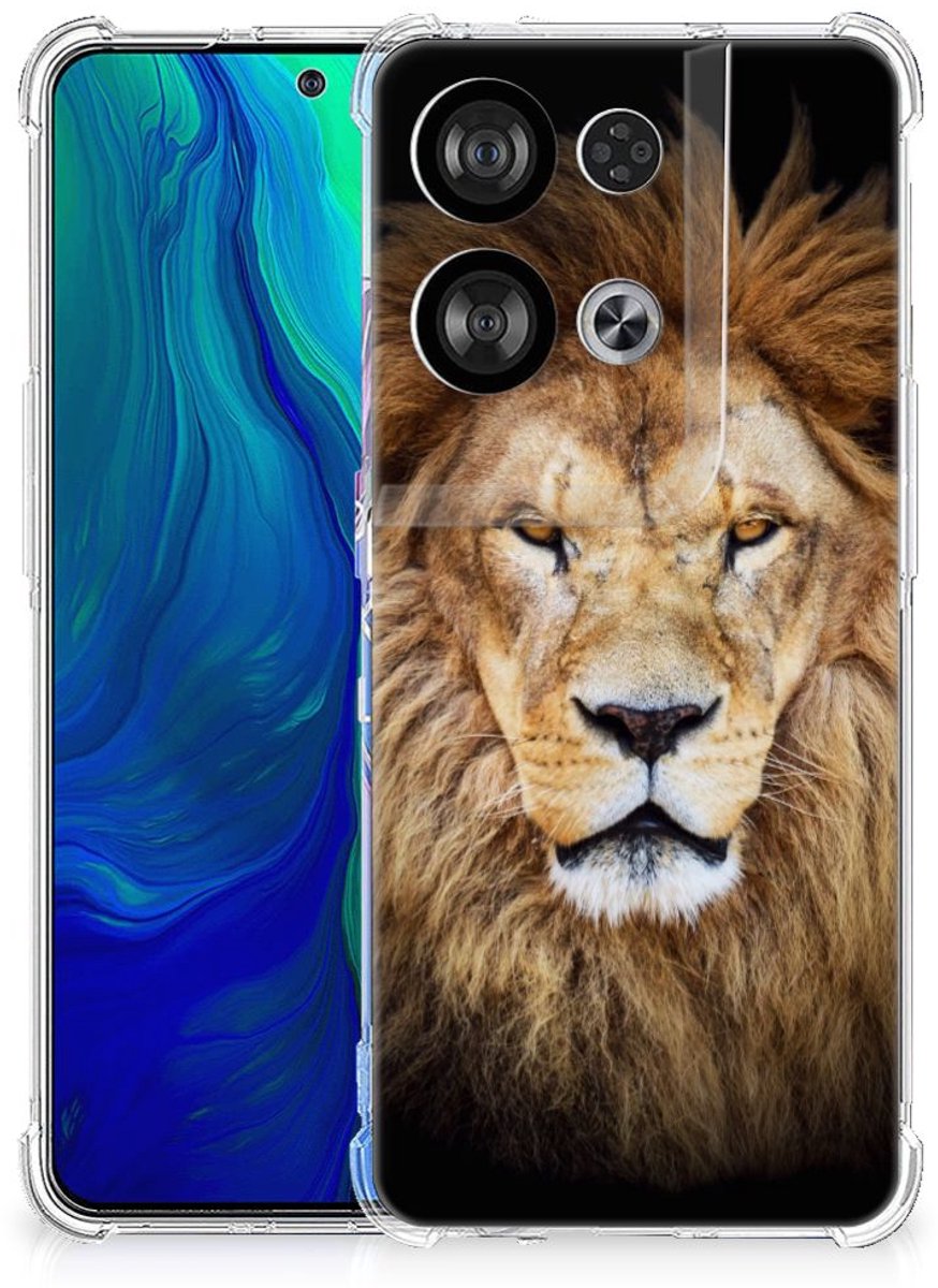 OPPO Reno8 Case Anti-shock Leeuw