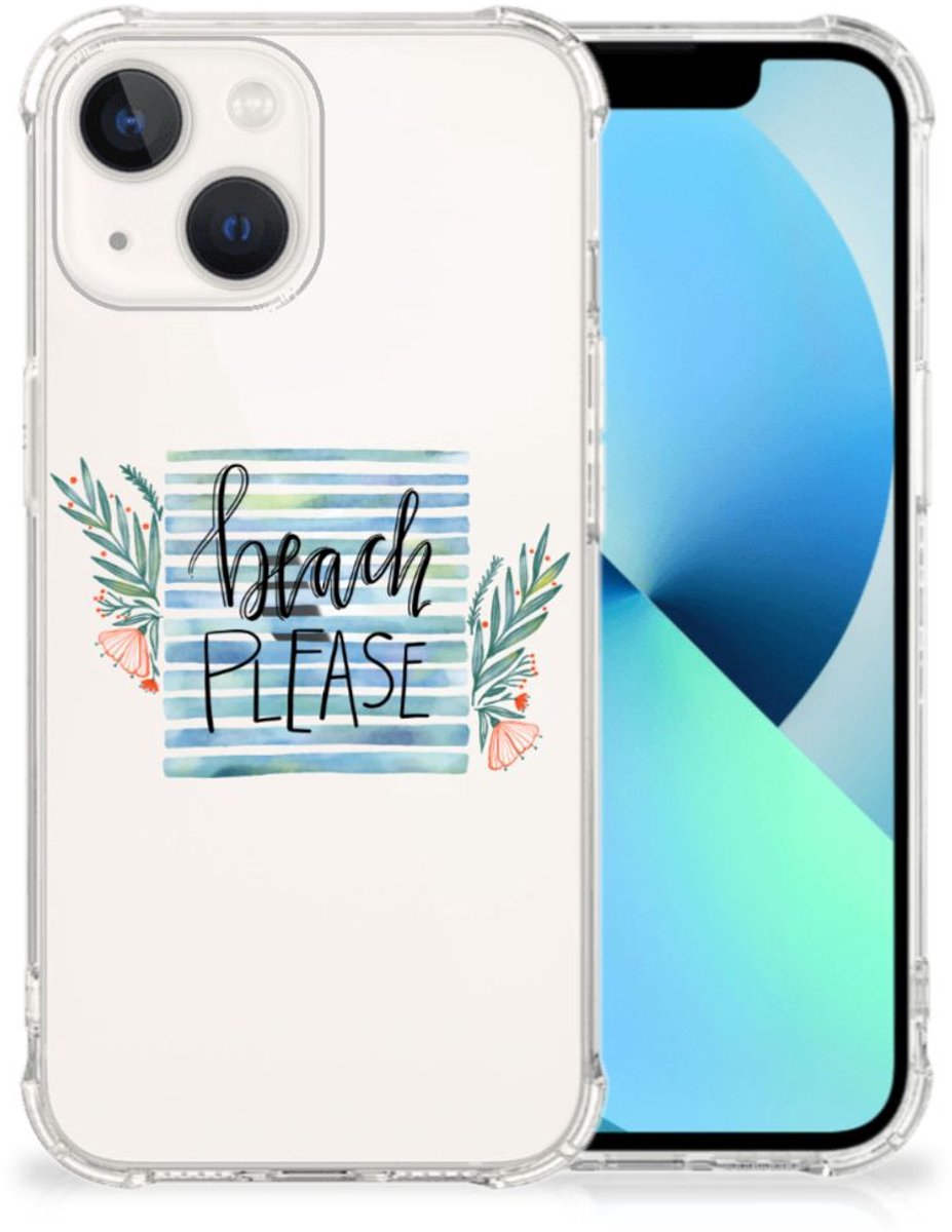 iPhone 13 Stevig Bumper Hoesje Boho Beach