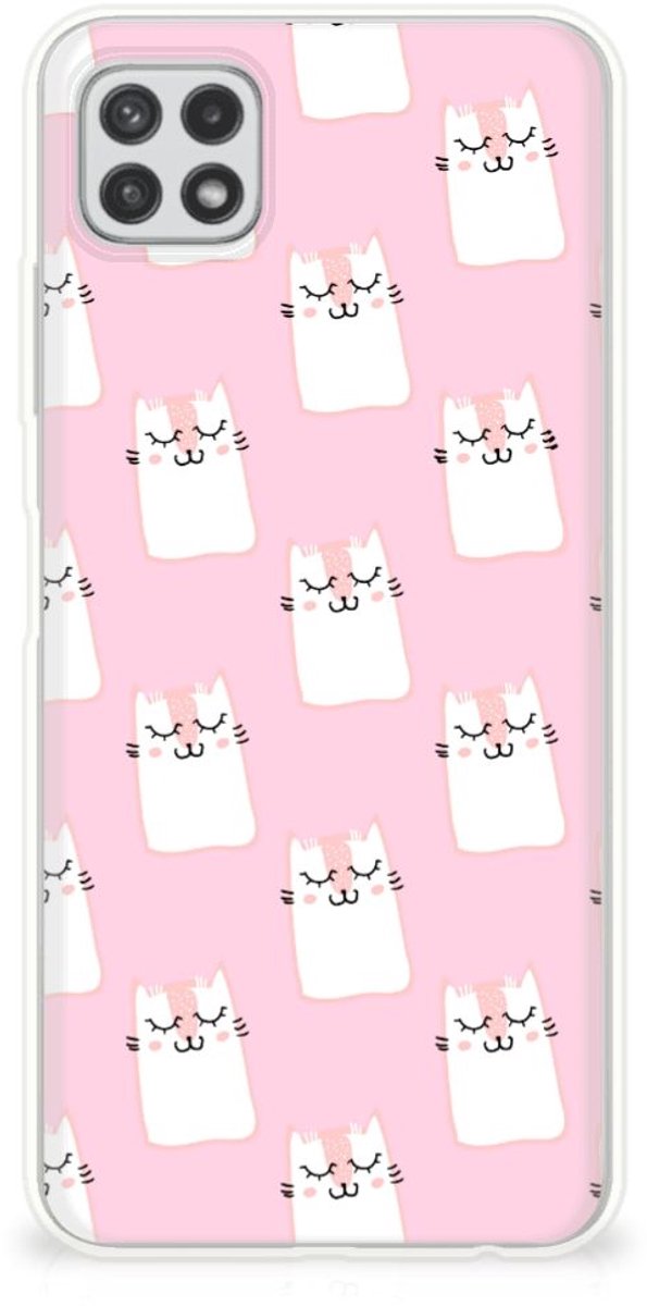 Samsung Galaxy A22 5G TPU Hoesje Sleeping Cats