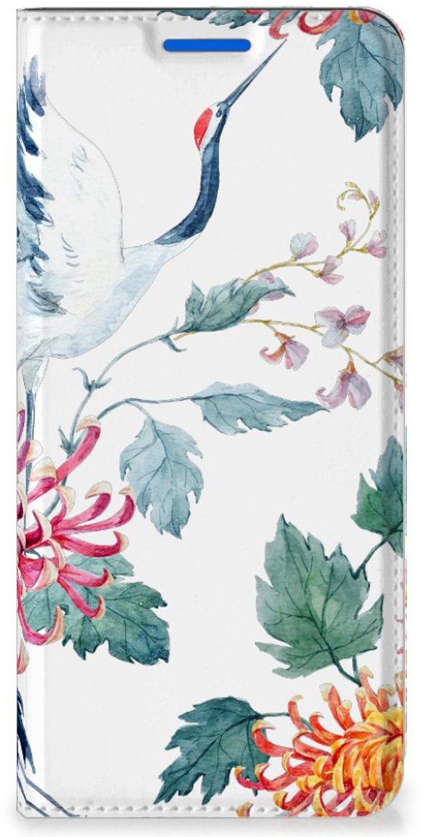 OPPO Reno6 5G Hoesje maken Bird Flowers