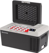 Bol.com Auronic Elektrische Koelbox - Frigobox - Compressor - 12V 230 Volt - Camping Koelkast - Auto - 20L - Zwart/Grijs aanbieding